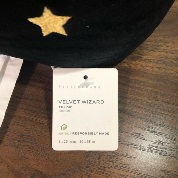 Pottery Barn Velvet Wizard Shaped Pillow - Picture 10 of 10